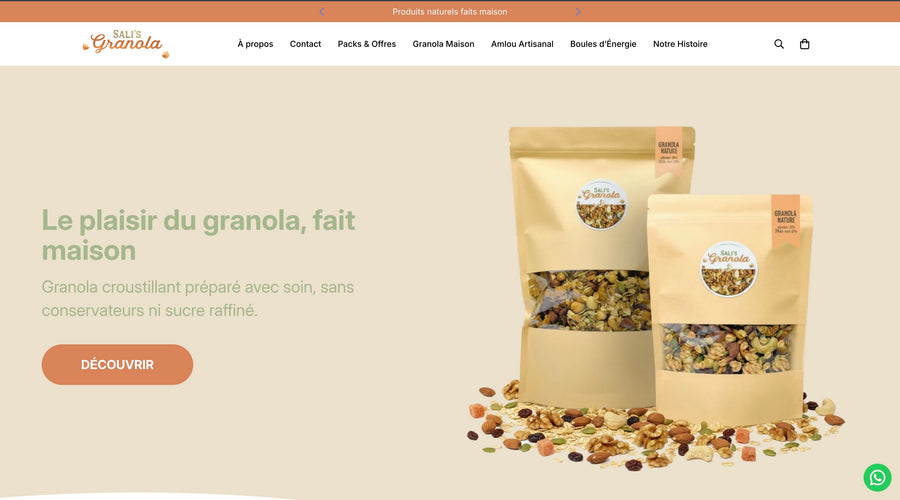 Salis Granola — Full Store Design