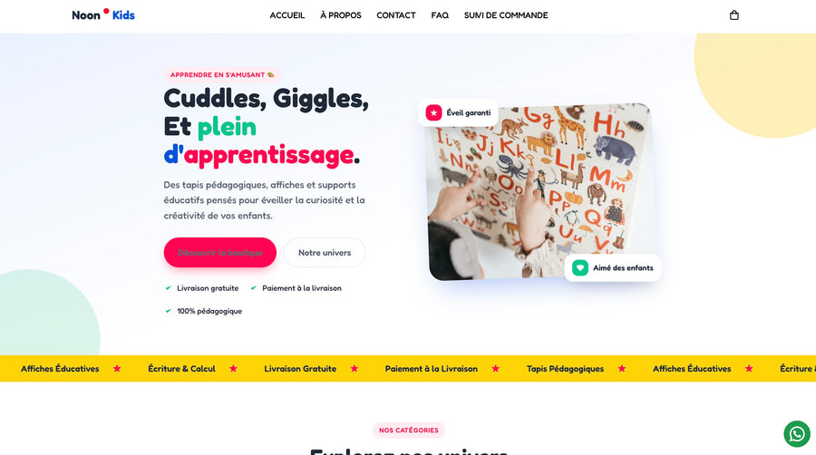 Noon Kids — Full Store Design